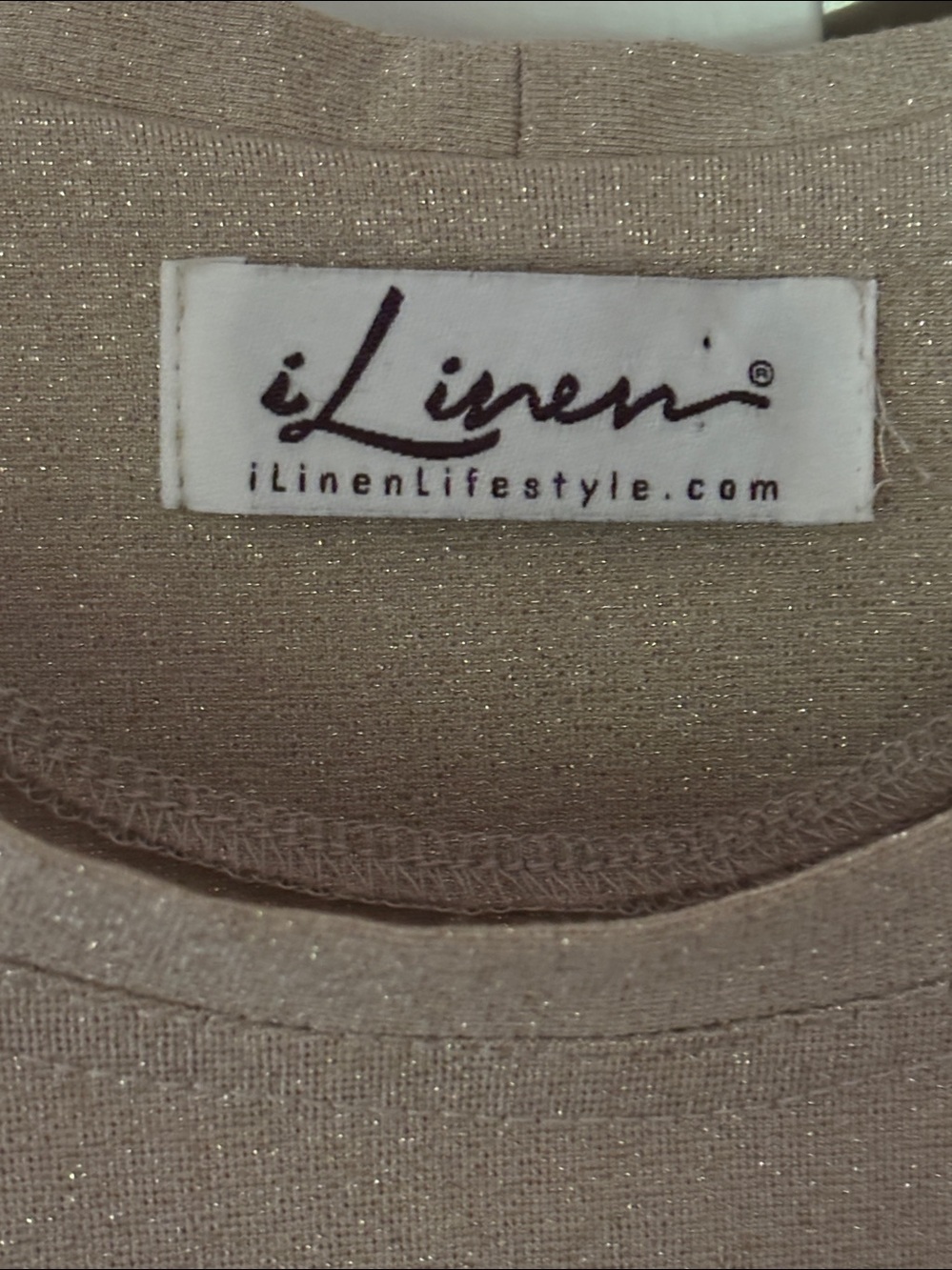 ILinen Gold Shell Top - Picture 2 of 5